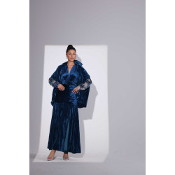 pretty women in blue