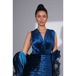 pretty women in blue