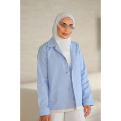 blue flower jacket